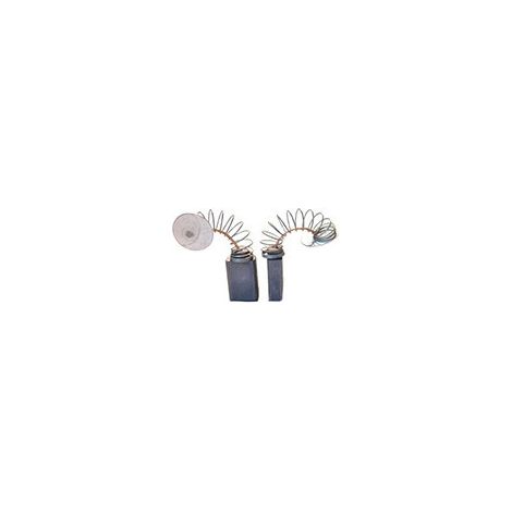 Set aus 2 anpassbaren Kohlen für Black & Decker, De Walt, Elu. Abmessungen: 6,5 x 6,5 x 19 mm.