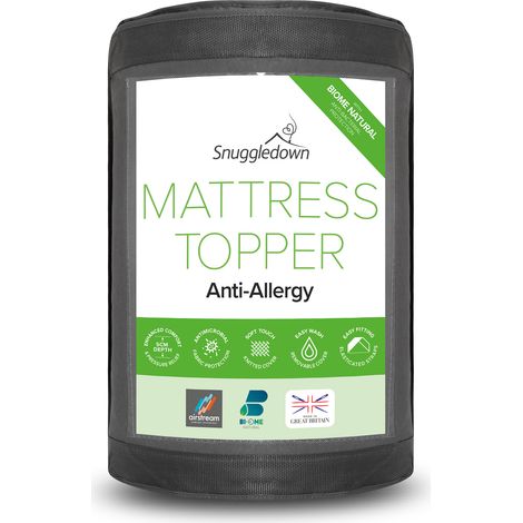 Snuggledown Airstream Anti Allergy Mattress Topper, Medium Support, Super King