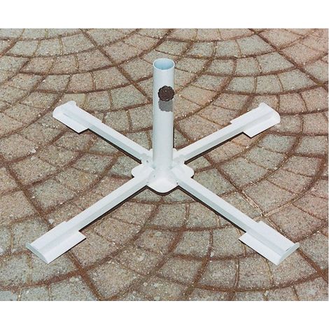 Base a croce pieghevole per ombrelloni in acciaio pali da 38 a 50 mm. - Salone (1/3)