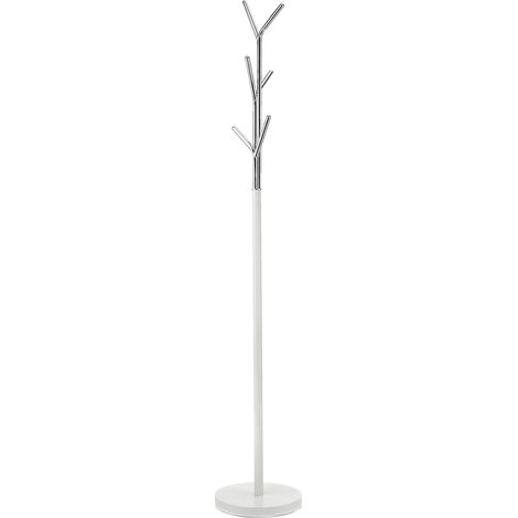 Perchero ARBRE, bicolor Blanco y cromado.