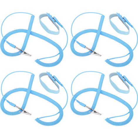 Bracelet antistatique ESD avec clip et outil de réparation pour électricien, 5 m x 2,4 mm (1/5)