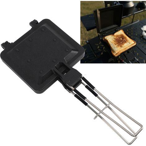 Moule à sandwich pliable et portable pour le camping, poêle à pain double face pour toasts japonais, moule à sandwich antiadhésif (1/5)