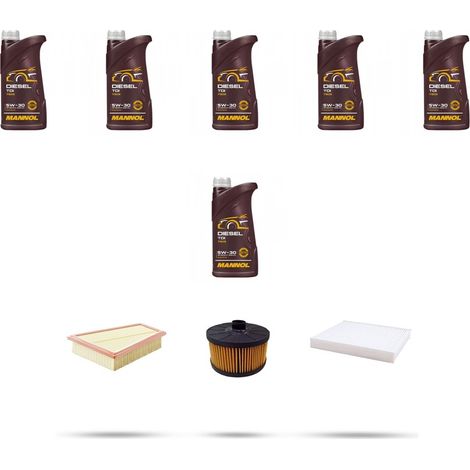 Kit tagliando 3 FILTRI e 6L OLIO compatibile con Mercedes Classe T (W420) 180 96kw Dal 2021 (1/4)