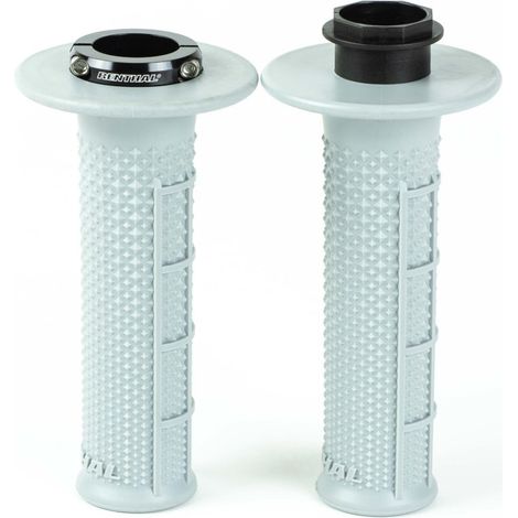 PUÑOS RENTHAL MX ORIGINALES LOCK-ON SUAVES (CÓNICOS) GRIS CLARO