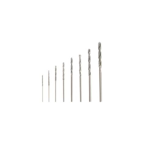 8pcs Diamant Foret Hélicoïdal 0.8/1.0/1.2/1.5/1.8/2.0/2.5/3.0mm pour Jade Verre Perle Coquillages Adaptés pour Banc Perceuse Moulin Suspendu (1/5)