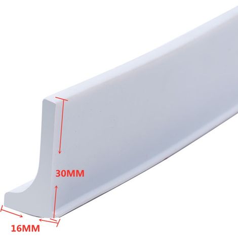 Bande De Barrage D Eau - Joint Etanche En Silicone Pour Separation Humide/Seche - Pour Douche A Ras Du Sol Et Salle De Bain - Longueur 30 À 200 Cm (1/4)