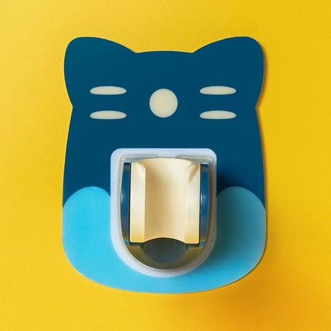 Support de douche mural multifonction cartoon mignon pour dortoir et maison (bleu) (1/4)