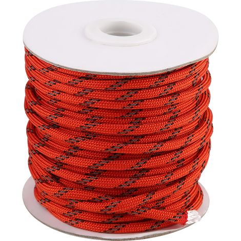 Corde En Nylon 20m - Cordon Résistant Imperméable - Pour Camping Jardin Extérieur - Orange (1/5)