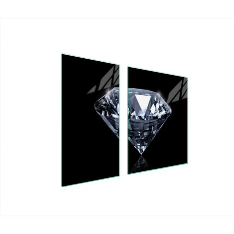 GLASSCHUTZPLATTE FÜR HERD 90x52 DIAMANT (1/5)