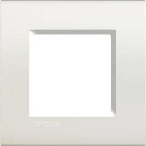 Bticino livinglight  placca 2 moduli colore bianco lna4802bi