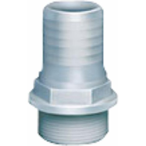 Raccord nylon mâle G 2" x Porte tuyau ø 50 (Lot de 2)