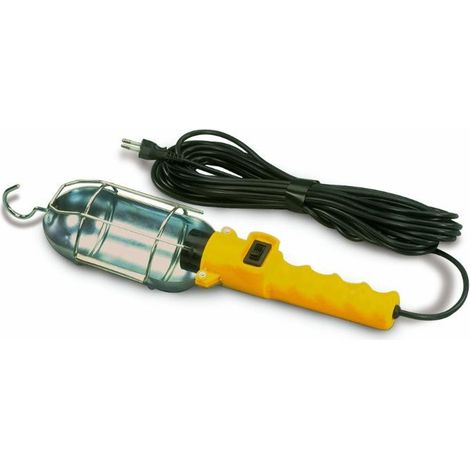 Lem Select – Lampe baladeuse de chantier 60W – Câble 10 mètres – Protection anti-huile et anti-acide – Pour environnements difficiles (1/2)