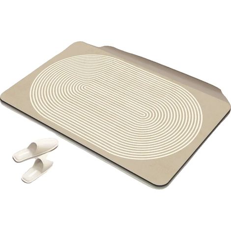 Tappetino in terra diatomacea, assorbente, antiscivolo, 1-a, 40x60cm-b (1/2)