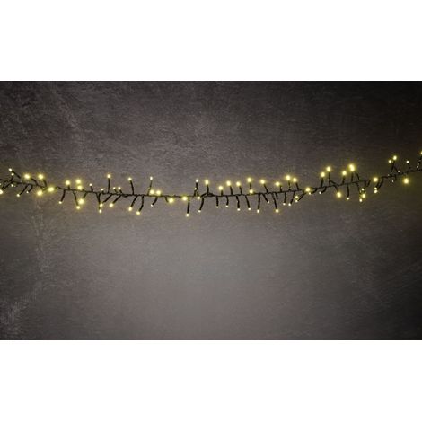 TrendLine LED-Lichterkette Cluster Außen 3 m warmweiß-schwarz mit Timer, Dimmer Lichterketten (1/3)