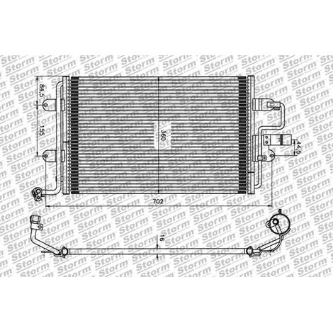 Condenseur de climatisation compatible Audi A3 3/5 portes