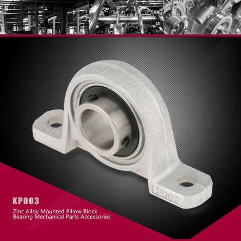 1 pièce de palier à semelle en alliage de zinc KP003 de 17 mm - Accessoires pour pièces mécaniques (1/5)