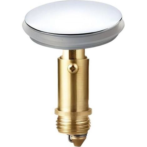 Bouchon de Lavabo Pop Up 38mm, Laiton, Bouchon de Vidange Cuisine et Baignoire, Pratique et Étanche (1/4)
