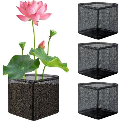 Panier Flottant - Pour Plantes Aquatiques - Bassin Jardin Étang Hydroponique Balcon - Lot de 4 (1/5)