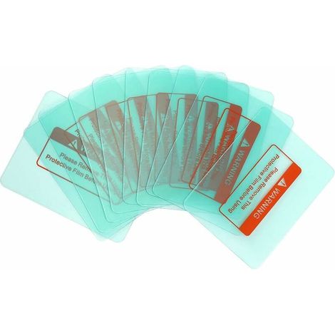 Green Mobility-10pcs 116 X 90mm Lentille de Casque de Soudage, Lentille de Rechange de Plaque de Protection Transparente, Lentille de Rechange, Coin Rond, Pour Souder La Feuille de Protection Extérieu (1/5)