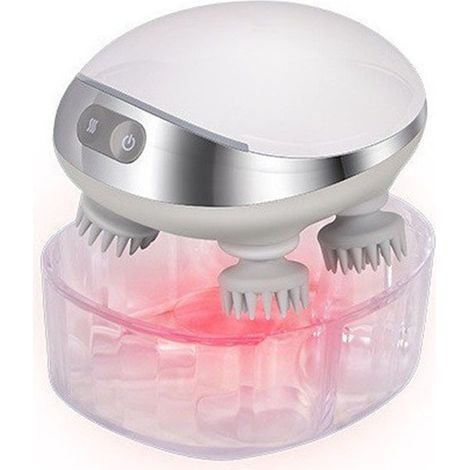 Appareil de massage électrique 5 en 1 pour le cuir chevelu : masseur de tête chauffant portable avec 88 points de massage, 2 styles de massage et 3 vitesses, masseur corporel pour un nettoyage en prof (1/5)