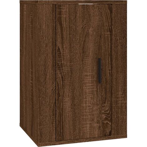 Mobile TV multimediale scaffale per televisione televisione buffet sala da pranzo soggiorno camera da letto a parete rovere 40 x 34,5 x 60 cm marrone 020028103