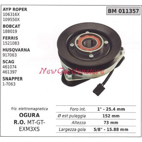 Elektromagnetische Kupplung ogura rasenmäher ayp roper bobcat 011357