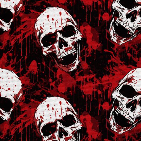 Tela Oxford decorativa para exteriores - Motivo de calavera I DX4364 (1/5)