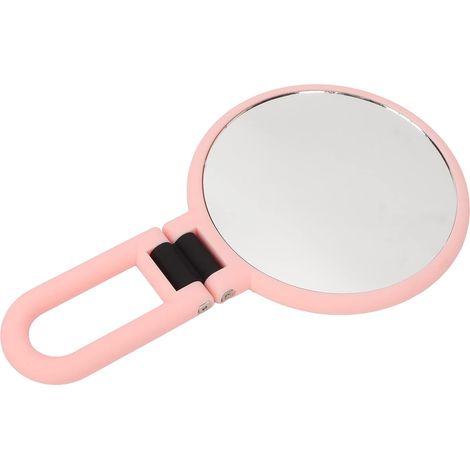 Miroir grossissant 15x, miroir de maquillage grossissant double face avec poignée, miroir grossissant de voyage portable pour enlever les points noirs (1/4)