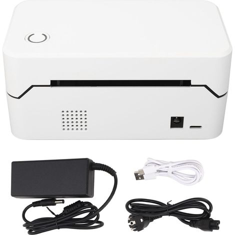 Thermal Label Printer Bluetooth Wireless Desktop Shipping Label Printer 100 to 240V EU Plug