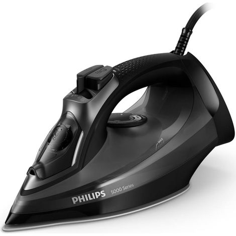 Fer a repasser vapeur - PHILIPS - DST5040/80 - A vapeur avec systeme Calc Clean - 45g/min vapeur continue - 2600W - Noir
