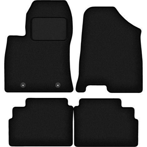Alfombrillas de terciopelo negro para Hyundai Kona II crossover (2022-) (1/5)