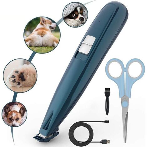 Tagliacapelli per Animali Domestici con Luce LED, Tagliacapelli Professionale per Cani e Gatti, Ricarica USB, Tagliacapelli Elettrico per Capelli Intorno al Viso, Occhi, Orecchie, Zampe (1/5)