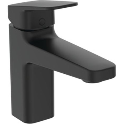 Ideal Standard Miscelatore per lavabo Ceraplan H90 senza piletta sporg.124mm Silk Black, BD222XG