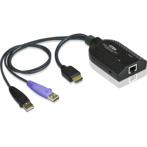 Adaptador KVM HDMI USB Aten con lector de tarjetas inteligentes (módulo CPU), KA7168-AX
