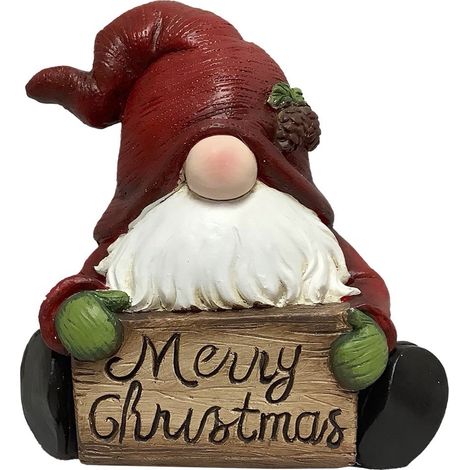 MA MAISON GNOMO NATALIZIO MERRY CHRISTMAS CON CARTELLO E SCRITTA 26H CM