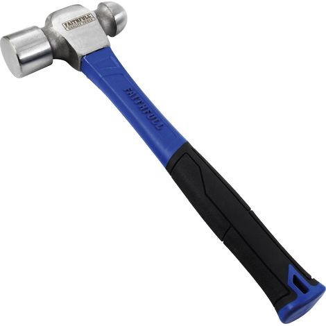 Marteau à panne sphérique 1,36 kg – Manche en fibre de verre haute résistance avec tête en acier poli et poignée ergonomique antidérapante pour le travail des métaux, l'ingénierie, les (1/5)