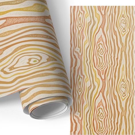 Klebefolie für Möbel - Möbelfolie - Selbstklebefolie - Kleiderschrank - Kommode - Schreibtisch - Holzwellen 50x100 cm