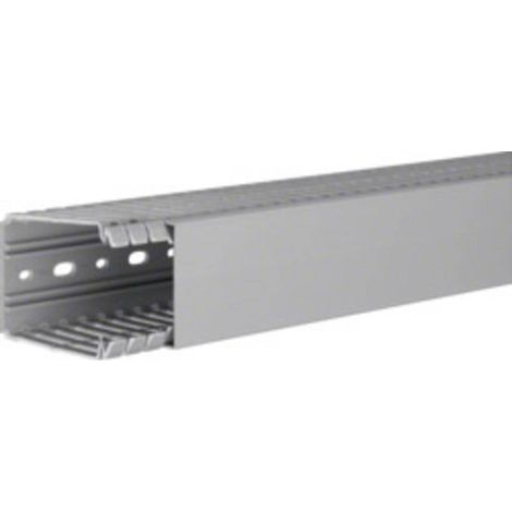 Goulotte de câblage Hager BA780060 (L x l x h) 2000 x 60 x 80 mm 1 pc(s) gris roche (1/2)