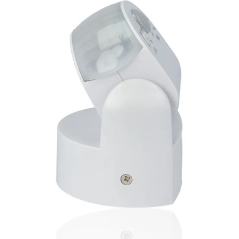 Rilevatore di presenza ad infrarossi da parete IP65 180°/360° - Bianco