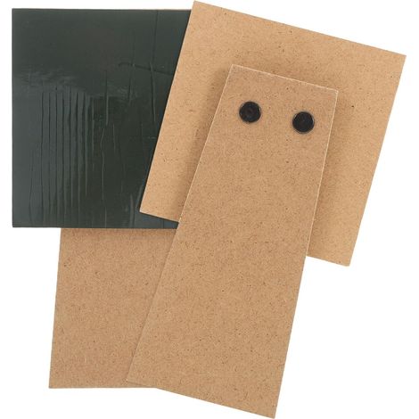 Support Cadre 2pcs Photo Chevalet Pliable Auto-adhésif en Planche Khaki pour Affichage D'œuvres D'art Certificats (1/5)