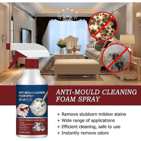 Spray nettoyant anti-moisissures, agent anti-moisissures pour meubles, carrelage, sols et murs (1/4)