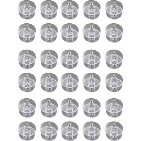 30 Bobines de Couture Transparentes Réutilisables Universelles pour Machine à Coudre - Lot de 30 Pièces (1/5)