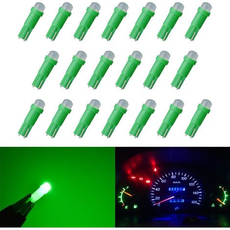Ampoules blanches pour voiture -  - Tableau de bord, clignotants, groupe d'instruments, voyant de la jauge - 1 W, 12 V