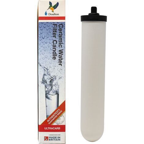 Cartouche de filtration d'eau ultracarb 30202H – Filtre sur robinet – Microfiltration 0.2 micron – Réduction métaux lourds 99% – Doulton