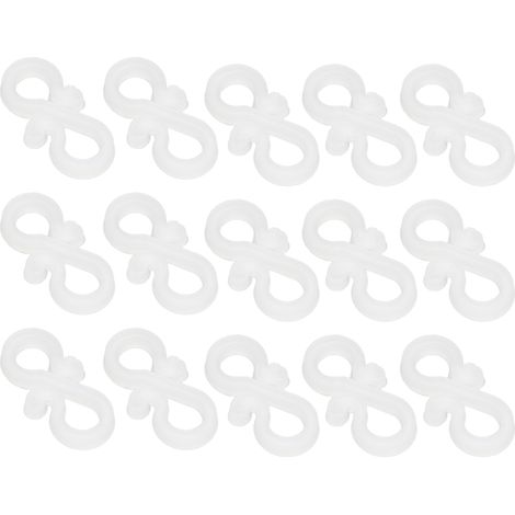 Lot de 100 clips de fixation pour éclairage de gouttière, crochets de fixation, accessoire d'installation facile pour suspension de luminaires LED. (1/5)