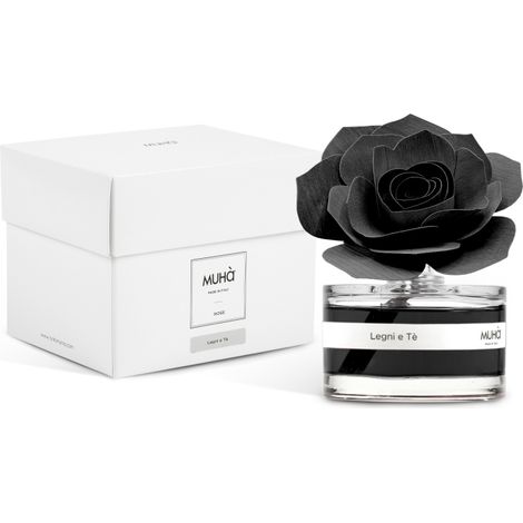 PROFUMATORE D'AMBIENTE ROSA DIFFUSER LEGNI E TE' 50 ML MUHA (1/2)