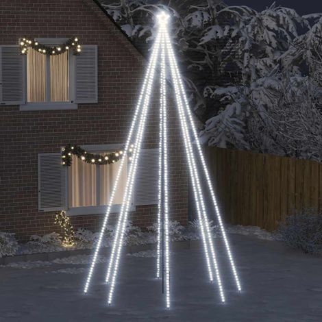 Sapin de Noël à LED Int/Extérieur 800 LED blanc froid 5 m (1/5)