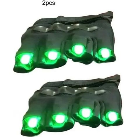 GANTS DE PROTECTION - Laser - Gants lumineux - LED - Vert - Mixte (1/4)