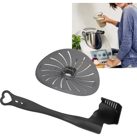 Kit de couverture et racloir pour couteau de blender compatible Thermomix TM5 TM6 TM31 TM21 - Couverture protectrice nylon PP 15 cm + racloir inclus (1/5)
