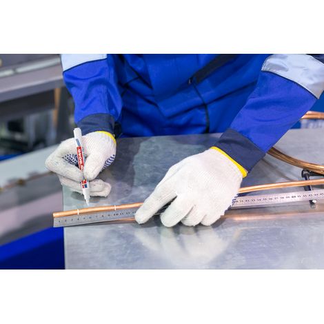 Edding - Feutre permanent E8046 blanc – Prêt à l'emploi sur toutes surfaces – Résistant à l'eau, aux bavures et à l'abrasion - 1 pc(s)